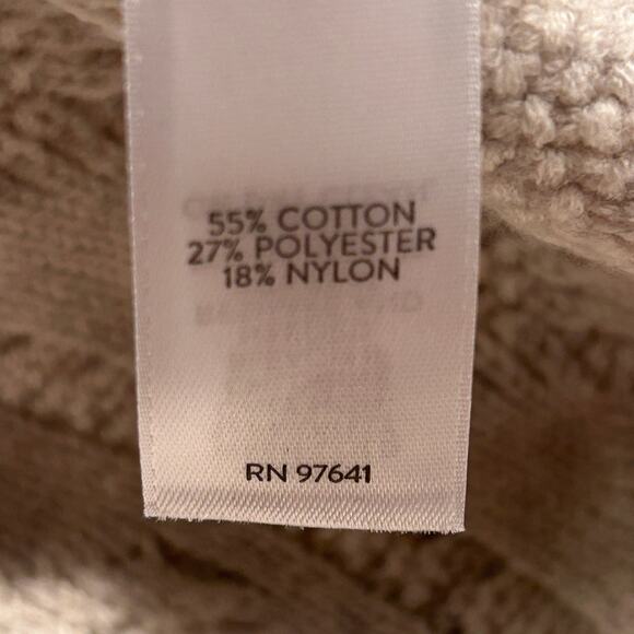 J. Jill Cardigan Sweater Patchwork Cable Knit Size small NWT - Picture 5 of 6